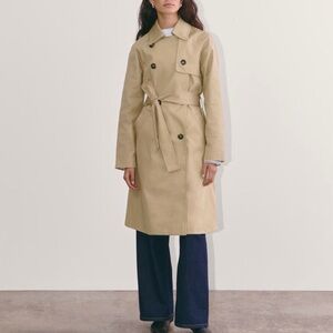 Everlane The Modern Belted Trench Coat Khaki Small S